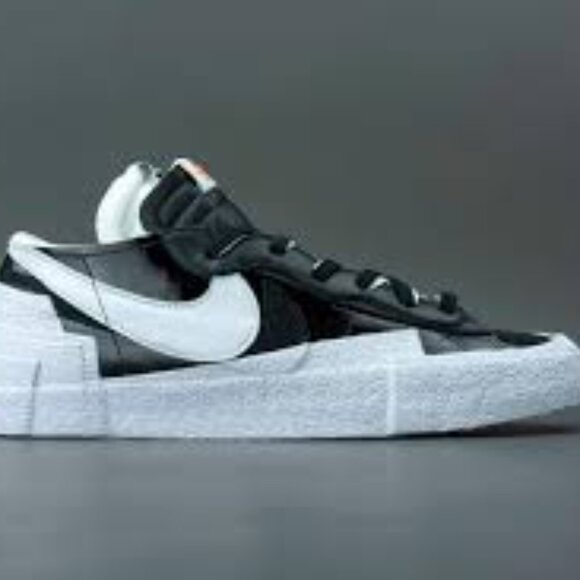 Nike Blazer Low Sacai Black Patent Leather size 11.5 DM6443-001 - Picture 8 of 11